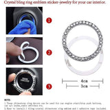 Universele Crystal stuurwielafdekking, leren stuurwielafdekking met bling bling strass, glitter auto stuurhoes voor meisjes dames 38 cm (zwart-goud)