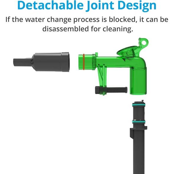 Aquarium waterwisselaar, grindreiniger voor aquarium, waterverversing en reiniging, handbediende stofzuiger, vloerreiniger