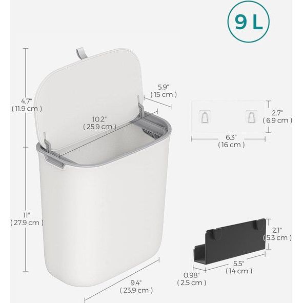 compostbak 9L Wit