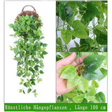 2 Pieces Artificial Hanging Plants, Artificial Flowers Like Real Ivy Plants Green Decoration for Garden, Wedding, Balcony, Hanging Baskets, Artificial Plants, YT-66