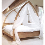 Hemelbed, gordijnen, wit, tule stof, per meter, transparant, dwarsophanging gordijn voor woonkamer, raam, decoratie, dwarsophanging, vrije hand decoratie voor bruiloftsboog en trouwbogen, 1