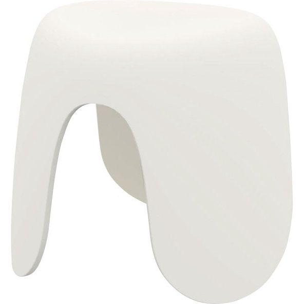 Kinderkruk, 25 cm hoge voetenbank voor kinderen en volwassenen, kunststof kruk, kleine zitting, belastbaar tot 100 KG voor dagelijks gebruik thuis, crèmewit