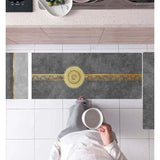 Life keukentapijten, set van 2, antislip keukenmatten, water- en olieabsorptie, keukenmatten, deurmattenset, stofdichte deurmat voor binnen, 40 x 60 + 40 x 120 cm