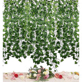 Bladslinger, bladeren, decoratie, kunstgroen, klimop, planten voor thuisdecoratie, binnen en buiten, (Ivy Leaves/16 stranden)