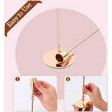 Set van 12 kandelaars, Franse goudkleurige kandelaars, geschikt voor kaarsen met een dikte van 3/4 inch, hoge metalen kandelaar voor bruiloften, woondecoratie en kaarslicht diners.