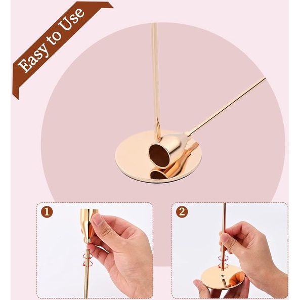 Set van 12 kandelaars, Franse goudkleurige kandelaars, geschikt voor kaarsen met een dikte van 3/4 inch, hoge metalen kandelaar voor bruiloften, woondecoratie en kaarslicht diners.