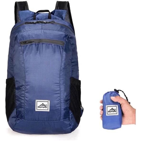 Ultralichte opvouwbare rugzak Kleine wandelrugzak Duurzaam Lichtgewicht inpakbaar voor dames Heren Buitensporten Reizen Wandelen Kamperen