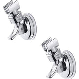 2 stuks zuignap houder voor douche, afneembare houder met 360° draaibaar voor douche, handdouche zuignap houder zonder boren