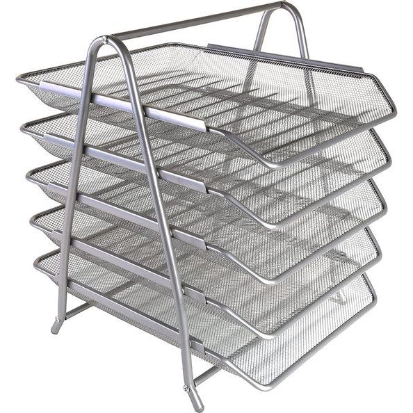 Mesh 5 Tier Dienblad - Zilver