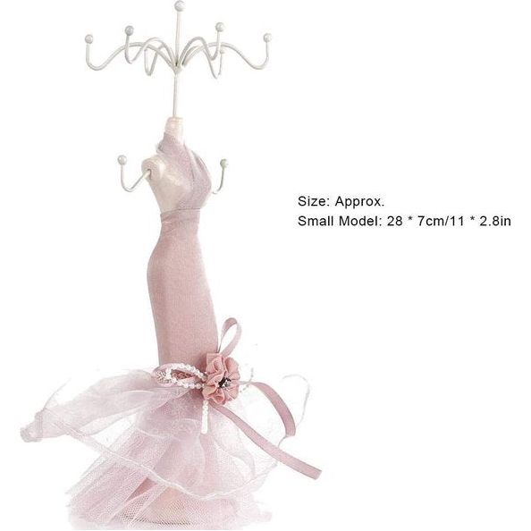 Sieradenrek, pak hanger halsketting oorbellen armband ring schoenen jurk sieraden model tentoonstellingsstandaard (klein model)