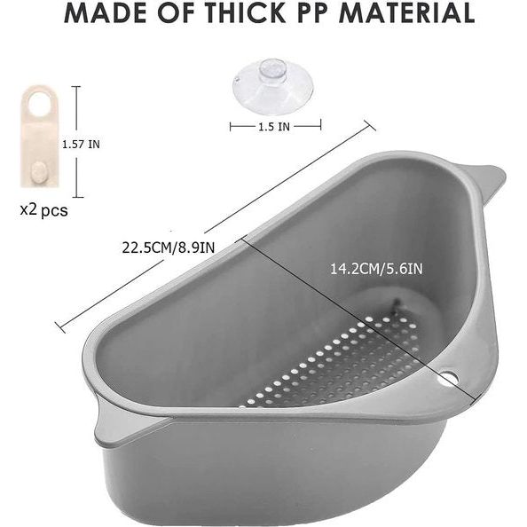 2 stuks keukenkraan, sponshouder, gootsteen, caddy organizer, keukenarmatuur, antislip opbergrek, S-spoelbak, afdruiprek, zeep, spons, opbergrek voor zeepborstel, sponzen (buiging)