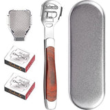 Pedicure eeltscheermesset, eeltverwijderaar, professionele voetschraper met voetvijlkop + 20 vervangende mesjes voor voetverzorging