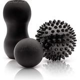 Premium massagebal set - fascia-bal/duo-bal/egelbal voor zelfmassage en triggerpunttherapie/fysiotherapie (6e variant: set van 3)