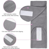 4 stuks cosmetische haarbanden, spa hoofdband, badstof haarbanden voor make-up, sport, yoga, verstelbare haarbeschermingsband met klittenbandsluiting (zwart + grijs)