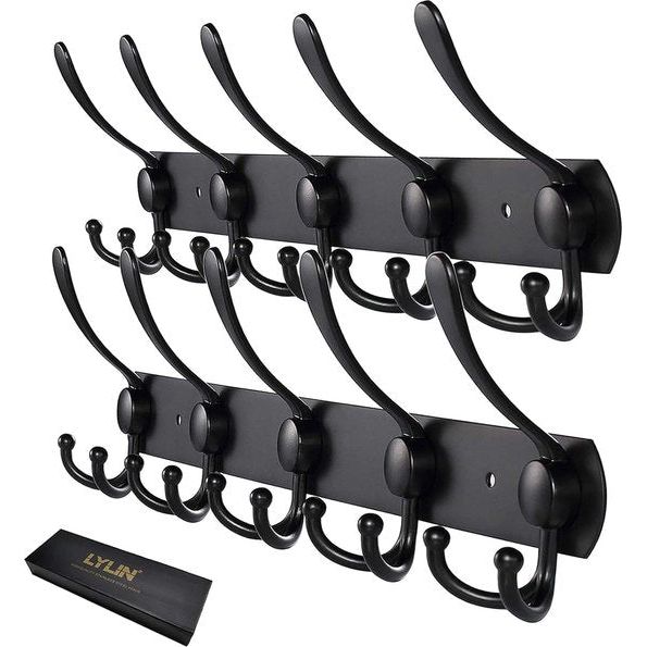 Coat Rack, Stainless Steel Coat Hooks, Towel Hooks, Bathrobe Hooks, Coat Rack, Approx. Max. Load 30 kg