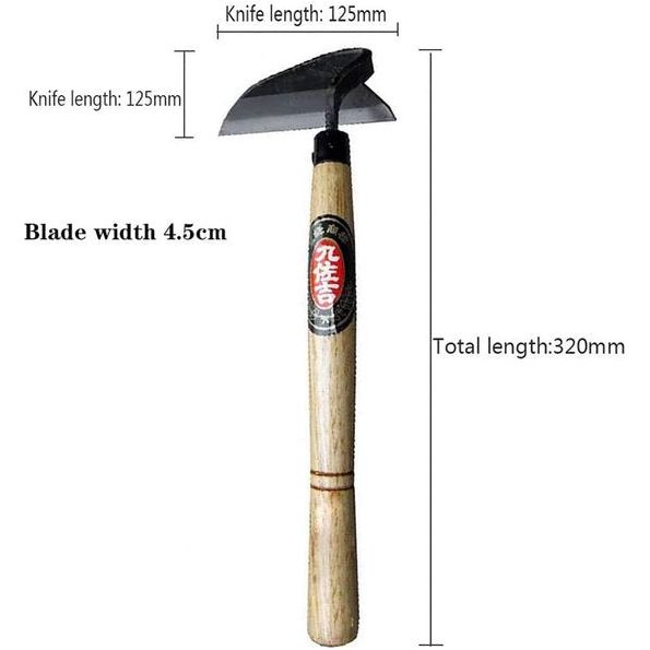 Het Japanse tuingereedschap, handhakken/sikkel is perfect voor het wieden en cultiveren