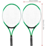 Tennisrackets, ijzerlegering, tennisracketset, geen elasticiteit, kindertennisrackets, tennisrackets, twin-set met draagtas, voor kinderen