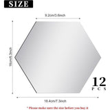 12 stuks spiegeltegels, zelfklevende spiegelmuurstickers, verwijderbare kunststof tegels decoratie, geschikt voor woonkamer, badkamer, slaapkamer, muur doe-het-zelf decor.