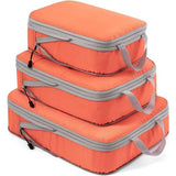 Compressiekoffer Organizer Packing Cubes Bagage Opslag Tassen Kledingtassen Verpakkingskubussen Packing Tassen (Oranje 3 stuks)