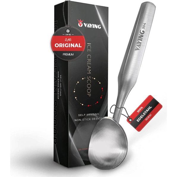 IJslepel - premium ijslepel van roestvrij staal - de ideale ijslepel portioneerder - perfecte ijscrème scoop - must-have in elk huishouden