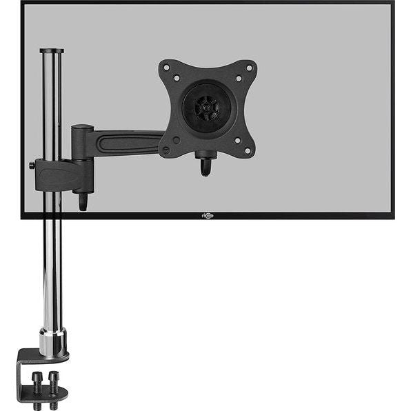 RICOO Monitorhouder tafel, VESA tafelhouder voor 13-30 inch, monitorhouder 1 monitorarm TS2211, beeldschermhouder kantelbaar zwenkbaar monitorarm beeldschermhouder houder monitorhouder