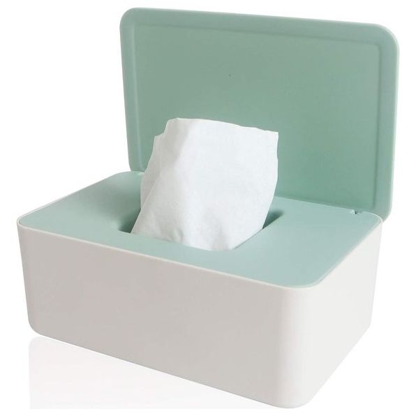Doos voor vochtige doekjes, babydoekjesbox, kinderdoekjesetui, toiletpapier, opbergkoffer, zakdoekhouder, auto, kunststof, vochtige doekjesdispenser, doekjesbox, servettenbox