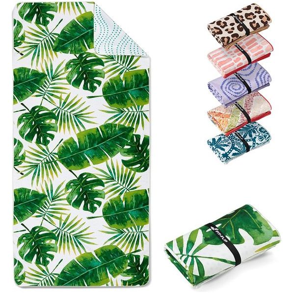 XXL – Microvezel strandhanddoek groot, licht en sneldrogend – 100% gerecyclede microvezel handdoek – 200cmx90 cm of 160cmx90cm