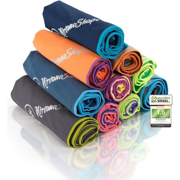 Microvezel handdoek - reishanddoek, badhanddoek voor vakantiegangers in vele kleuren - compacte, sneldrogende microvezel handdoeken als strandhanddoek, sporthanddoek - voor reizen,