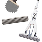 Dweilmop van PVA, absorberend, professioneel, opvouwbaar, absorberend, met PVA-spons en telescoopsteel, 34 cm wisbreedte, telescoopsteel tot 135 cm lengte