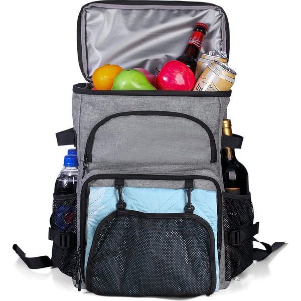 Koelrugzak, 35 liter, thermische rugzak, koeltas, waterdichte picknickrugzak met flesopener, voor picknick, camping, strand, wandelen, reizen, winkelen