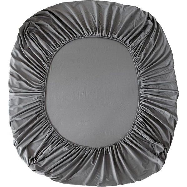 Hoeslaken geborsteld microvezel hoeslaken 30 cm diepte zak (grijs, 140x200cm)