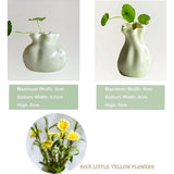 Keramiek bloemenvazen ​​set, 2 stuks decoratieve creatieve vazen, hydrocultuur creatief bloemstuk, voor thuis kantoor woonkamer decoratie ornament