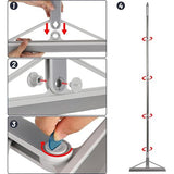 Siliconen waterschuiver vloer douchewisser met steel 156 cm vloertrekker douche raamtrekker grijs