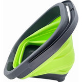 5 l opvouwbare rechthoekige praktische mand/emmer (grasgroen + cerulean (set van 2))