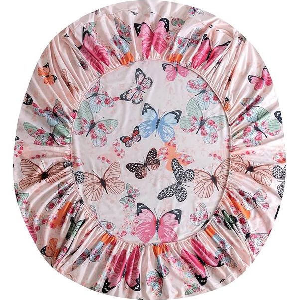 Hoeslaken, 100 x 200 cm, vlinderpatroon Hoeslaken, zacht microvezel boxspringlaken Geschikt voor matrassen van 30 cm