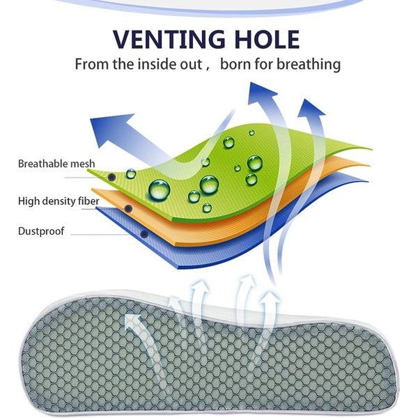 Ergonomisch slaapkussen, traagschuim hoofdkussen, neksteunkussen, in hoogte verstelbaar, wasbaar kussensloop (60 x 35 x 9/11 cm)