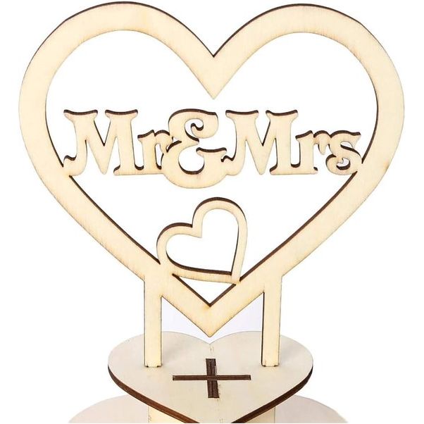 Hartvormige displaystandaard, middenstuk, perfect voor feesten, bruiloften en snoepbar, houten chocolade-tentoonstellingsstand, bruiloftsfeest, decoratie, 7 lagen