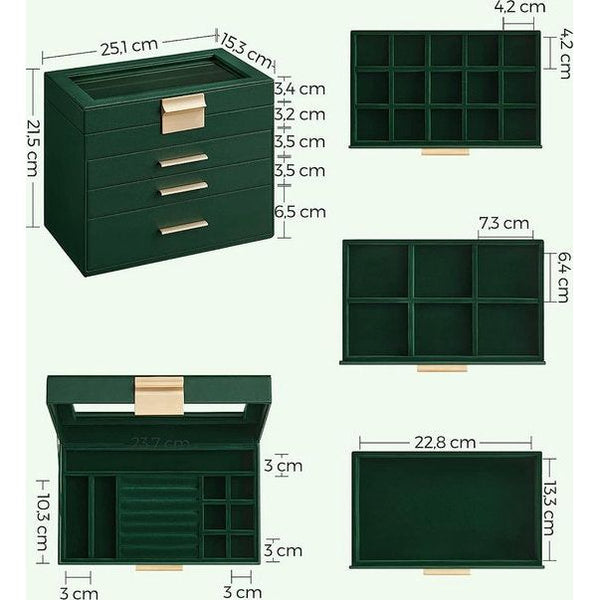 Schmuckbox mit Glasdeckel