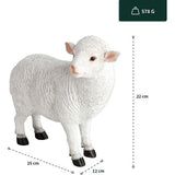 Schapendecoratiefiguur, natuurgetrouwe decoratieve tuinfiguren, groot, weerbestendig decoratief schaap voor je tuin, handbeschilderde tuinfiguren voor buiten