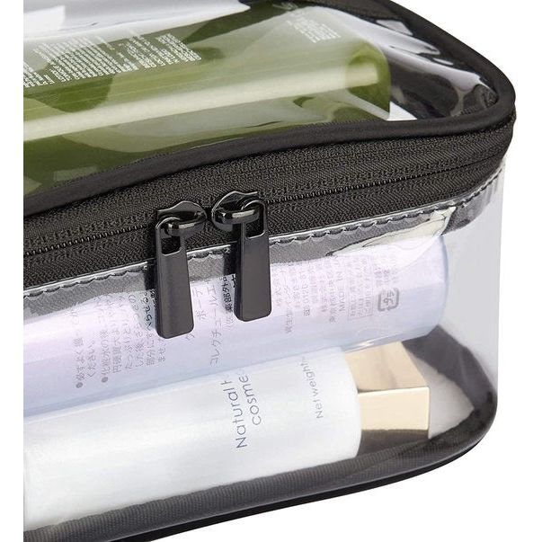 Reis toilettas 2 stuks make-up tas voor vrouwen make-up opslag zwart