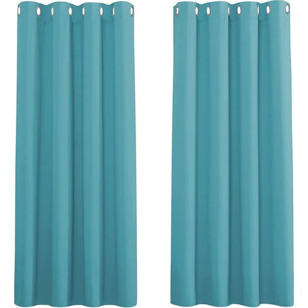 Gordijn Gordijnen Gewone geïsoleerde verduisteringsGordijn Gordijnenen, 46 x 54 inch, 2 tabletten, Lichtblauw