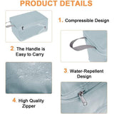 Kofferorganizerset, 4-delig, ultralichte pakketten, kofferpakketten, S/M/L/XL, inpakbare bussen, inpakbare bussen voor kledingbekers, als bagage-organizerset (donkergrijs)