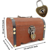 Hoogwaardige materialen: vintage houten schatkisten zijn handgemaakt door timmerlieden van hoogwaardig hout