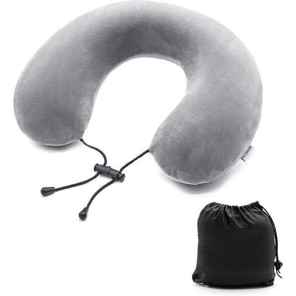 Yomisee Reiskussen, nekkussen vliegtuig en auto van traagschuim met fluweelzachte overtrek, nekkussen voor volwassenen, voor reizen, camping, kantoor en huis