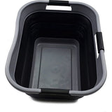 Opvouwbare plastic wasmand 30L Opvouwbare opbergbak Organizer Ruimtebesparende mand Watercapaciteit 24L