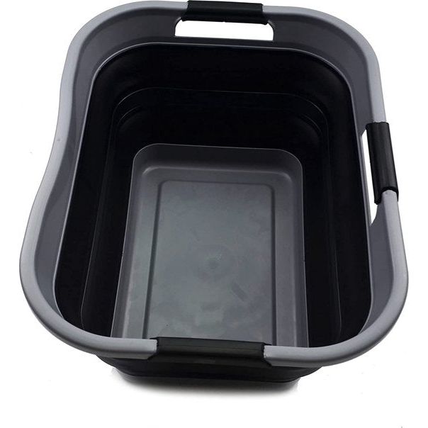 Opvouwbare plastic wasmand 30L Opvouwbare opbergbak Organizer Ruimtebesparende mand Watercapaciteit 24L