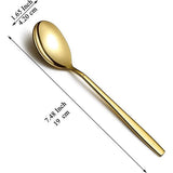 Regenboogsoeplepel, 12 stuks, titanium kleurrijk gecoat, moderne roestvrijstalen tafellepel, ideaal voor thuis, toiletkamer, hotel, bruiloft en feest, vaatwasmachinebestendig