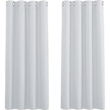 Gordijn Gordijnen Gewone geïsoleerde verduisteringsGordijn Gordijnenen, 46 x 54 inch, 2 tabletten, Wit