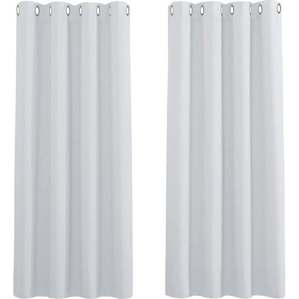 Gordijn Gordijnen Gewone geïsoleerde verduisteringsGordijn Gordijnenen, 46 x 54 inch, 2 tabletten, Wit