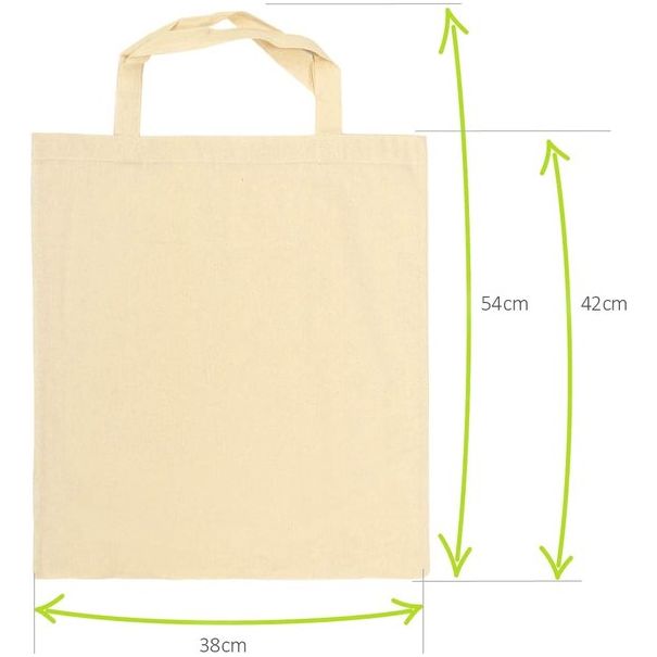 Verschillende katoenen tassen, herbruikbare draagtassen, onbedrukt, ideaal om te beschilderen, Oeko-Tex®-standaard 100, 10-delige set, One-size
